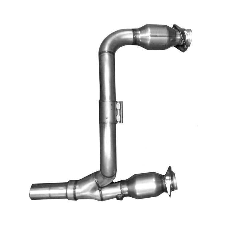 BBK 07-11 Jeep 3.8 V6 Long Tube Exhaust Headers And Y Pipe And Converters - 1-5/8 Silver Ceramic-Headers & Manifolds-BBK-BBK40500-SMINKpower Performance Parts