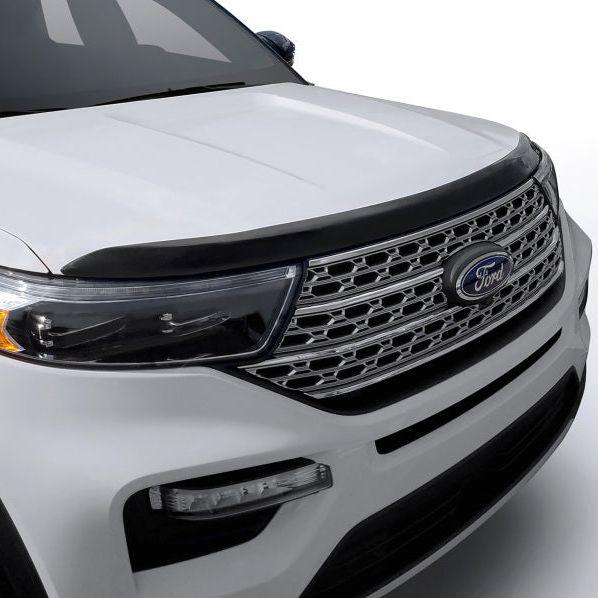 AVS 20-22 Ford Explorer (Excl. Vehicles w/Hood Lettering) Aeroskin Low Profile Hood Shield - Smoke