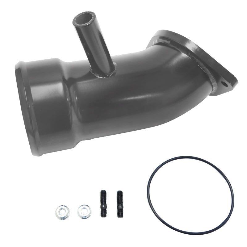 Wehrli 17-19 Chevrolet 6.6L L5P Duramax 3.5in Intake Horn w/PCV Port - Gloss White-Air Intake Components-Wehrli-WCFWCF100721-GW-SMINKpower Performance Parts
