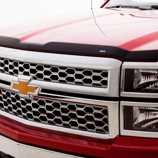 AVS 14-15 Chevy Silverado 1500 Aeroskin Low Profile Hood Shield - Matte Black