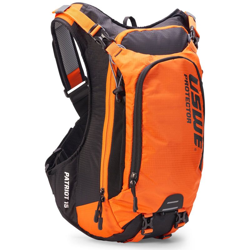 USWE Patriot MTB Protector Pack 15L - Orange/Black-Bags - Backpacks-USWE-USW2150715-SMINKpower Performance Parts