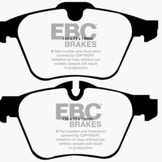 EBC 13-15 Jaguar XF 3.0 Supercharged Yellowstuff Front Brake Pads