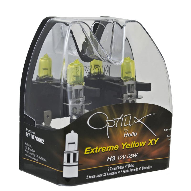 Hella Optilux H3 12V/55W XY Extreme Yellow Bulb-Bulbs-Hella-HELLAH71070662-SMINKpower Performance Parts