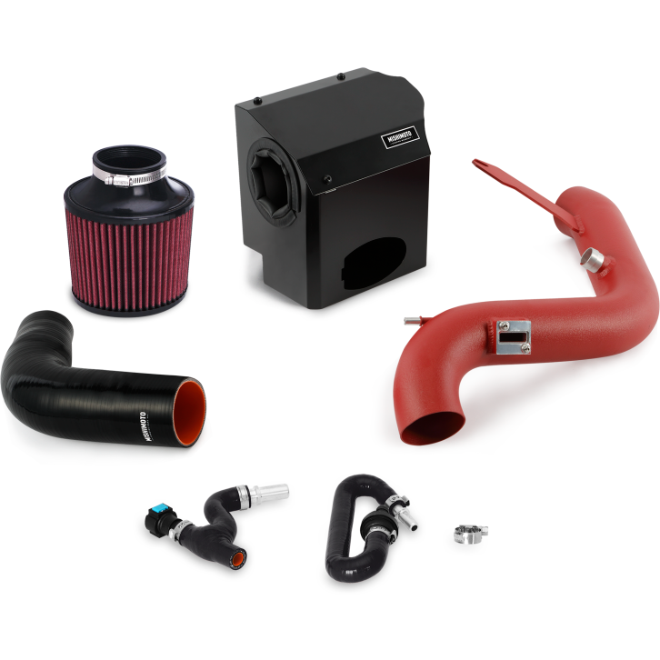 Mishimoto 2016 Ford Fiesta ST 1.6L Performance Air Intake Kit - Wrinkle Red-Cold Air Intakes-Mishimoto-MISMMAI-FIST-16WRD-SMINKpower Performance Parts