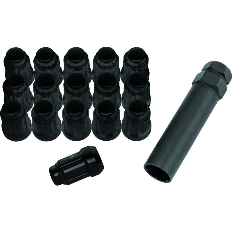 QuadBoss Spline Lug Nuts 12x1.25 - Black
