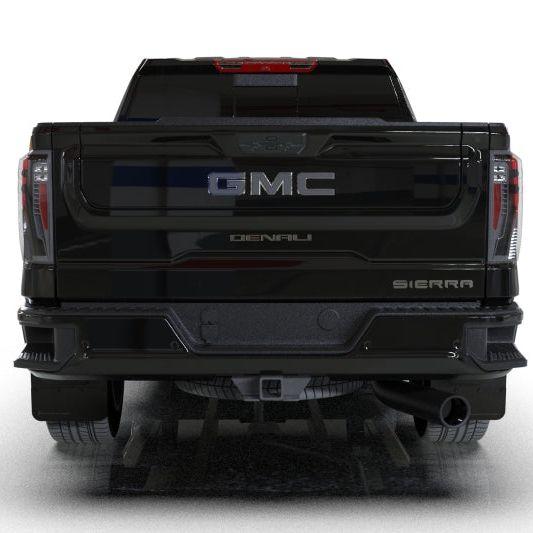 Rally Armor 20-24 GMC Sierra 2500/3500 HD Denali Black Mud Flap w/Metallic Black Logo