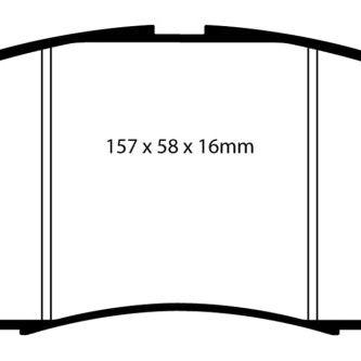 EBC 06-09 Infiniti FX35 3.5 Greenstuff Front Brake Pads