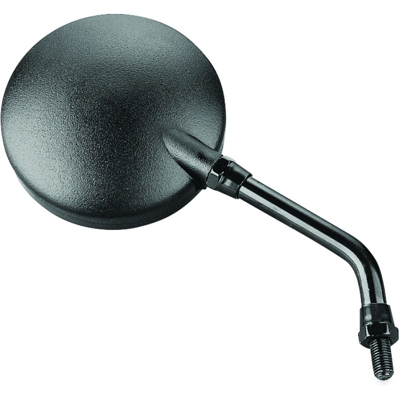 BikeMaster Round Mirror 6in Stem -10mm - Black