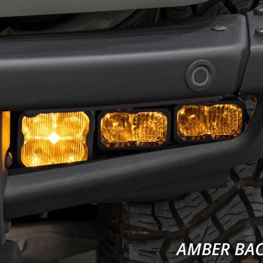 Diode Dynamics 2021 Ford Bronco Stage Series Fog Pocket Kit - Yellow Pro