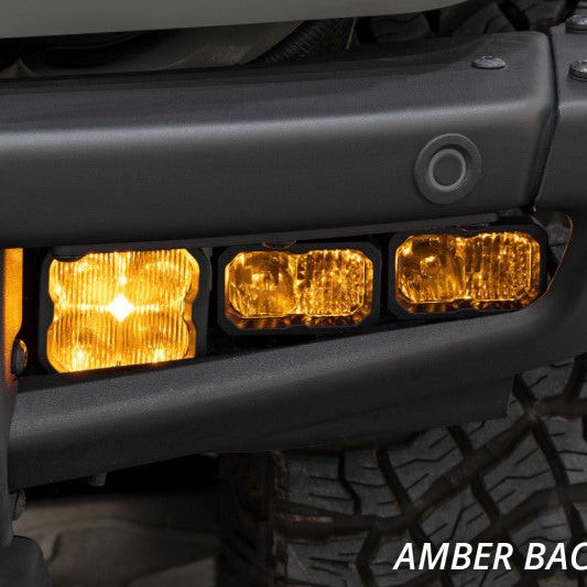 Diode Dynamics 21-Up Ford Bronco Stage Series Fog Pocket Kit - Yellow Max