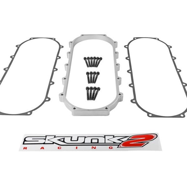 Skunk2 Ultra Series Honda/Acura Silver RACE Intake Manifold 1 Liter Spacer (Inc Gasket & Hardware)-Intake Spacers-Skunk2 Racing-SKK907-05-9001-SMINKpower Performance Parts
