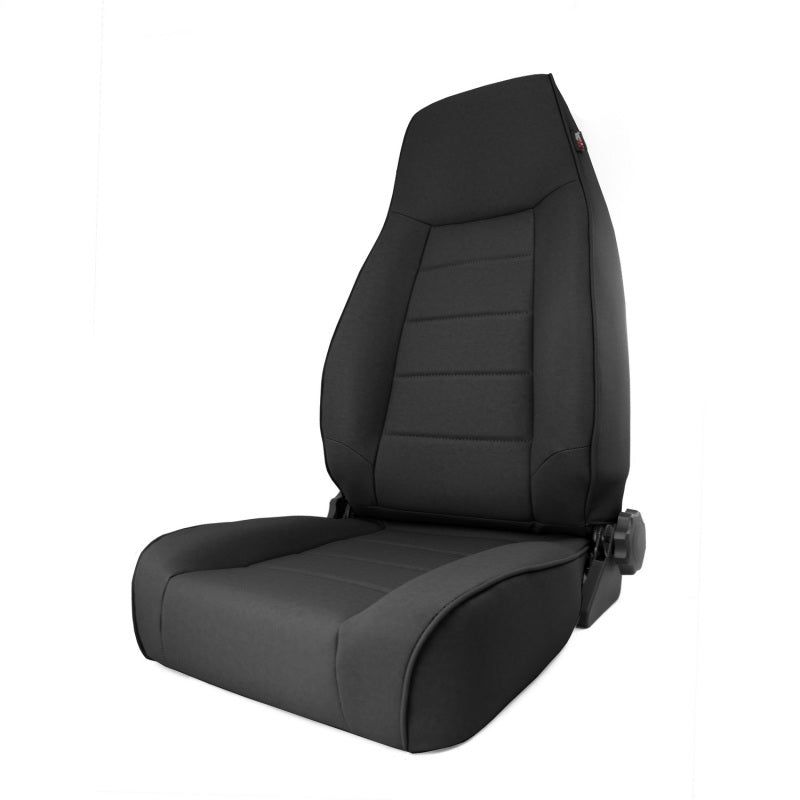 Rugged Ridge High-Back Front Seat Reclinable Black Denim 97-06TJ-Seat Brackets & Frames-Rugged Ridge-RUG13412.15-SMINKpower Performance Parts