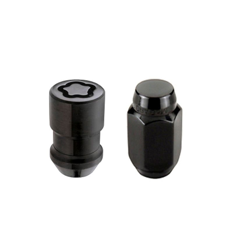 McGard 6 Lug Hex Install Kit w/Locks (Cone Seat Nut) M12X1.5 / 13/16 Hex / 1.5in. Length - Black-Lug Nuts-McGard-MCG84658-SMINKpower Performance Parts