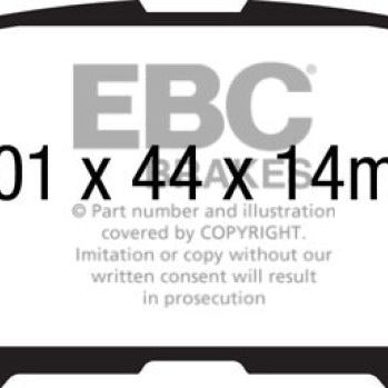 EBC 14+ Mazda 3 2.0 (Mexico Build) Ultimax2 Rear Brake Pads-Brake Pads - OE-EBC-EBCUD1679-SMINKpower Performance Parts