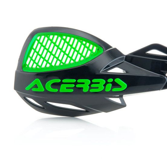 Acerbis Vented Uniko Handguard - Black/Green-Hand Guards-Acerbis-ACB2072671043-SMINKpower Performance Parts