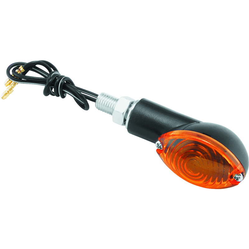 BikeMaster Ministalk Marker Light Oval - Black/Amber