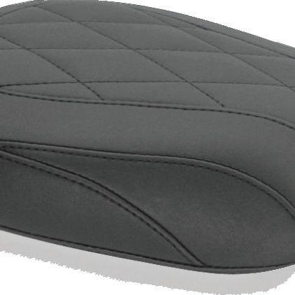 Mustang 11-13 Harley Blackline, 12-17 Slim/Slim S Wide Tripper Passenger Seat Diamond Stitch - Blac