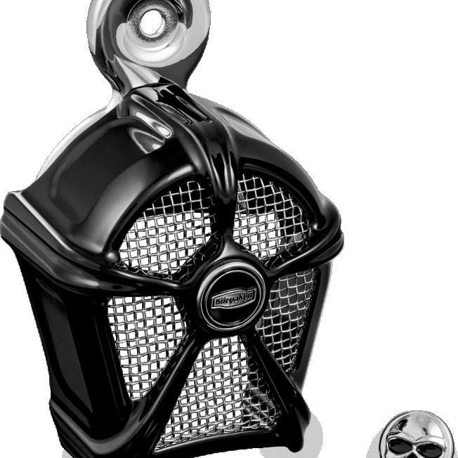 Kuryakyn Mach 2 Horn Cover Black With Chrome Mesh