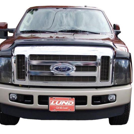 AVS 08-10 Ford F-250 Hoodflector Low Profile Hood Shield - Smoke