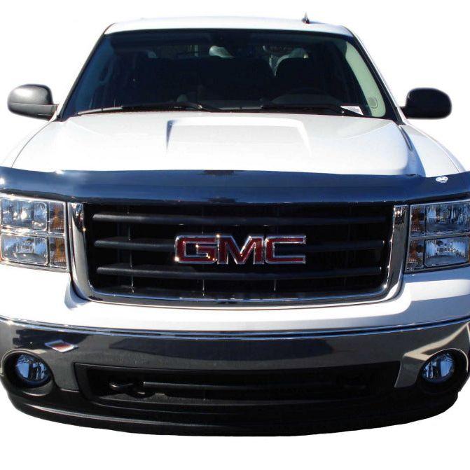 AVS 07-13 GMC Sierra 1500 High Profile Bugflector II Hood Shield - Smoke