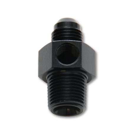 Vibrant -6AN Male to 3/8in NPT Male Union Adapter Fitting w/ 1/8in NPT Port-Fittings-Vibrant-VIB16496-SMINKpower Performance Parts