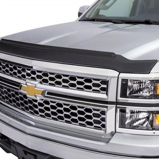 AVS 07-13 Chevy Silverado 1500 Aeroskin II Textured Low Profile Hood Shield - Black