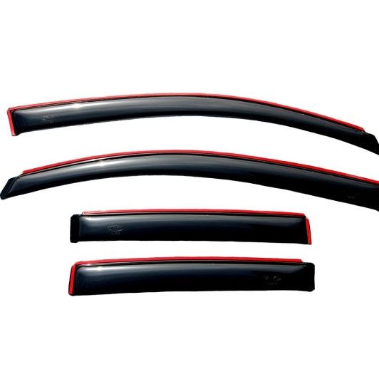 AVS 07-12 Dodge Caliber Ventvisor In-Channel Front & Rear Window Deflectors 4pc - Smoke