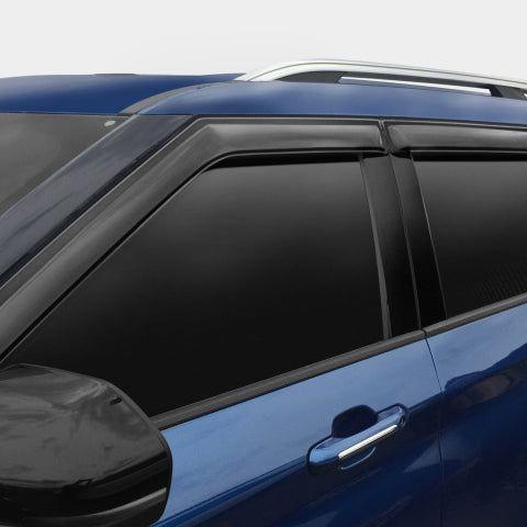 AVS 21-23 Jeep Grand Cherokee L Ventvisor Outside Mount Window Deflectors 4pc - Smoke