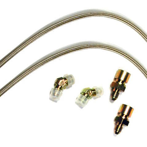 Wilwood Flexline Kit 86-93 Mustang w/ Forged Dynalite or SL6 Front Caliper-Brake Line Kits-Wilwood-WIL220-6471-SMINKpower Performance Parts