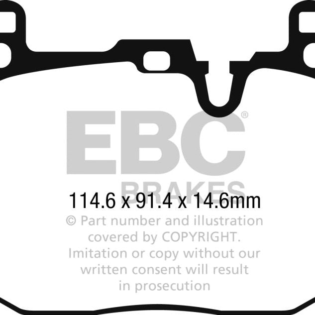 EBC 2014+ Mini Cooper John Cooper Works Ultimax2 Front Brake Pads