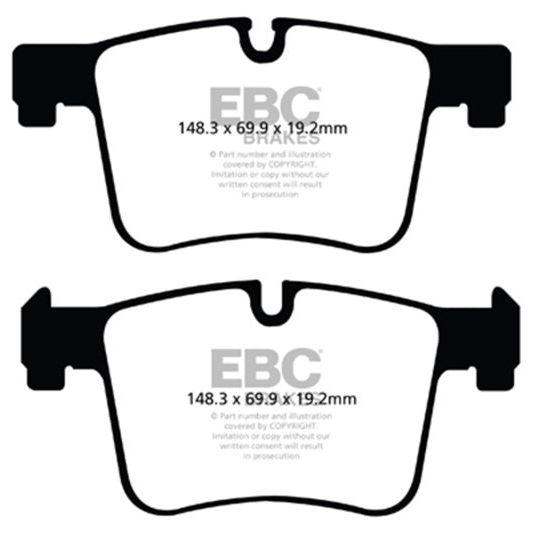 EBC 11+ BMW X3 2.0 Turbo (F25) Greenstuff Front Brake Pads