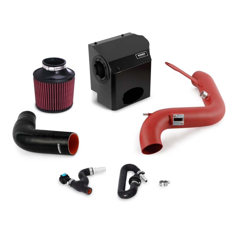 Mishimoto 2016 Ford Fiesta ST 1.6L Performance Air Intake Kit - Wrinkle Red-Cold Air Intakes-Mishimoto-MISMMAI-FIST-16WRD-SMINKpower Performance Parts