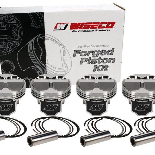 Wiseco Acura 4v Domed +8cc STRUTTED 87.0MM Piston Kit-Piston Sets - Forged - 4cyl-Wiseco-WISK573M87AP-SMINKpower Performance Parts
