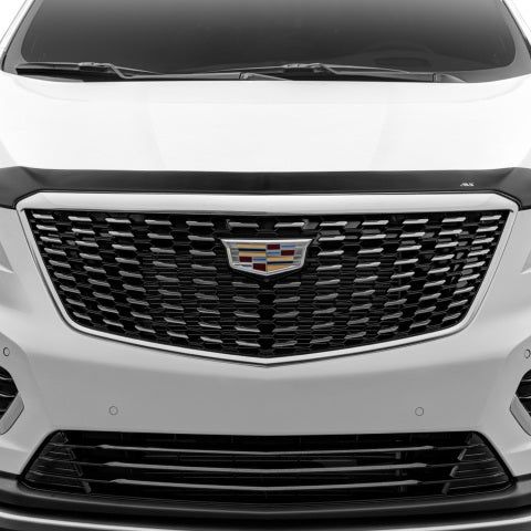 AVS 17-18 Cadillac XT5 Aeroskin Low Profile Acrylic Hood Shield - Smoke