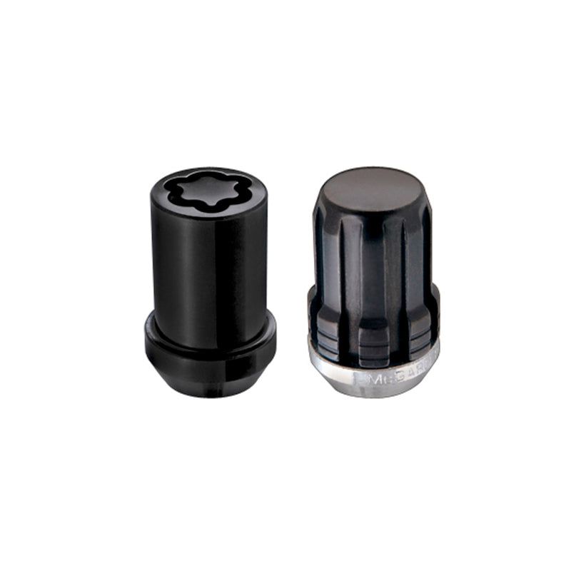 McGard SplineDrive Tuner 4 Lug Install Kit w/Locks & Tool (Cone) M12X1.5 / 13/16 Hex - Black-Lug Nuts-McGard-MCG65457BK-SMINKpower Performance Parts