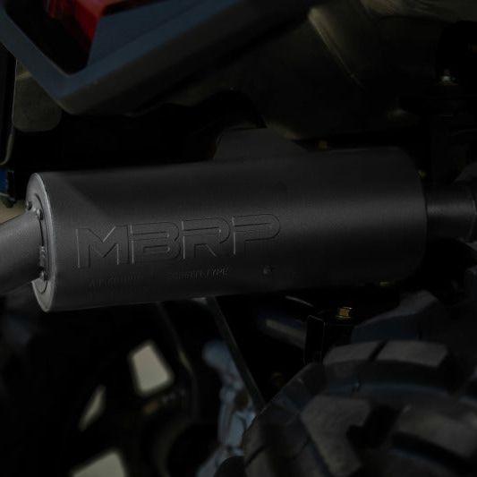 MBRP 01-05 Polaris Sportsman 400 / 06-07 Sportsman 450 Slip-On Combination Exhaust w/Sport Muffler