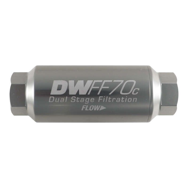DeatschWerks 10AN Female 10 Micron 70mm Compact In-Line Fuel Filter Kit - SMINKpower Performance Parts DWK8-03-70C-010K DeatschWerks
