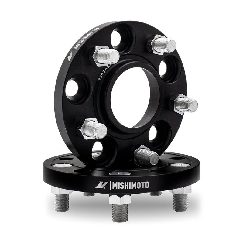 Mishimoto Wheel Spacers - 5x114.3 - 60.1 - 20 - M12 - Black-Wheel Spacers & Adapters-Mishimoto-MISMMWS-005-200BK-SMINKpower Performance Parts