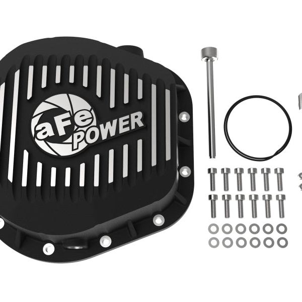 aFe Power Cover Diff Rear Machined COV Diff R Ford Diesel Trucks 86-11 V8-6.4/6.7L (td) Machined-Diff Covers-aFe-AFE46-70022-SMINKpower Performance Parts
