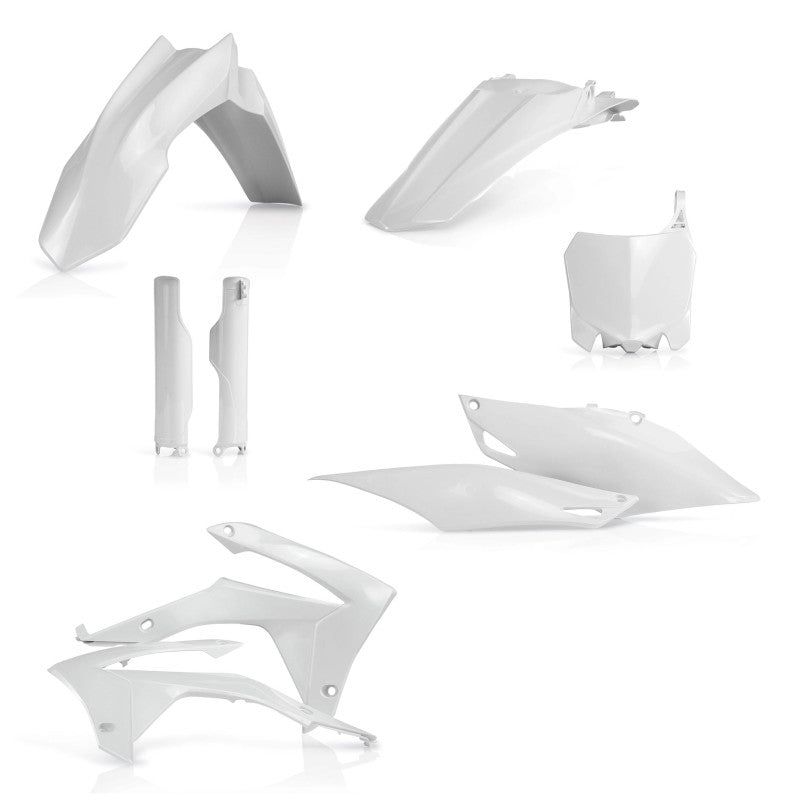 Acerbis 14-17 Honda CRF250R/13-16 CRF450R (Does Not Include Air Box Cover) Full Plastic Kit - White-Plastics-Acerbis-ACB2314410002-SMINKpower Performance Parts