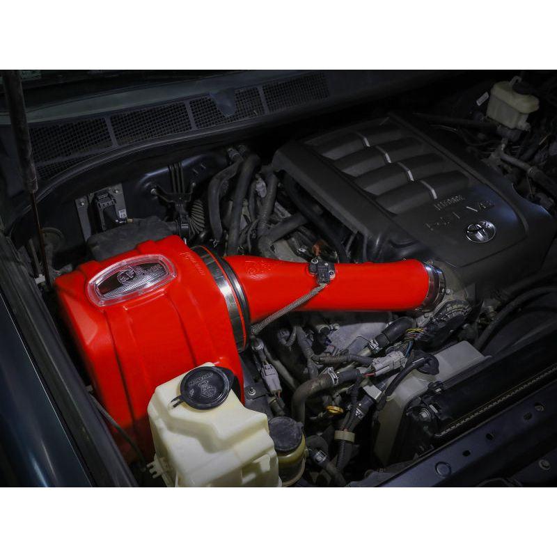aFe 07-21 Toyota Tundra V8 5.7L Momentum GT Red Edition Cold Air Intake System w/ Pro DRY S Filter - SMINKpower Performance Parts AFE51-76003-R aFe