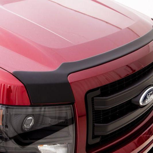 AVS 16-18 Nissan Titan XD Aeroskin Low Profile Hood Shield - Matte Black