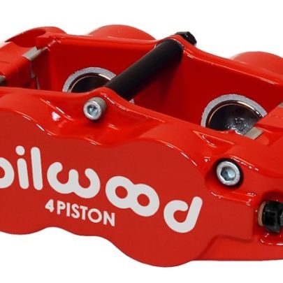 Wilwood Caliper-Narrow Superlite 4R - Red 1.75/1.75in Pistons 1.10in Disc-Brake Calipers - Perf-Wilwood-WIL120-11784-RD-SMINKpower Performance Parts