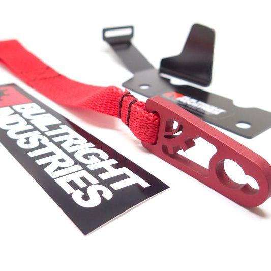 BuiltRight Industries 09-20 Ford F-150/Raptor (09-14 SuperCrew Only) Rear Seat Release - Red Strap