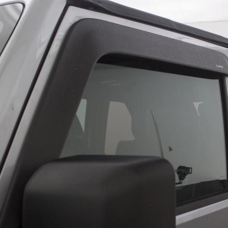 AVS 07-18 Jeep Wrangler (2 Door Only) Ventvisor Low Profile Window Deflectors 2pc - Matte Black