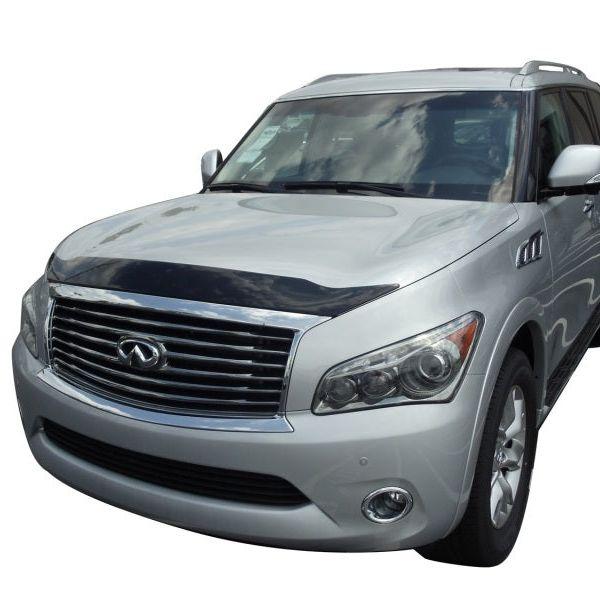 AVS 11-13 Infiniti QX56 Aeroskin Low Profile Acrylic Hood Shield - Smoke