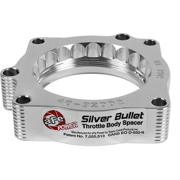 aFe Silver Bullet Throttle Body Spacers TBS Dodge Ram 03-08 V8-5.7L (Works w/ 5x-10382 only)-Throttle Body Spacers-aFe-AFE46-32002-SMINKpower Performance Parts
