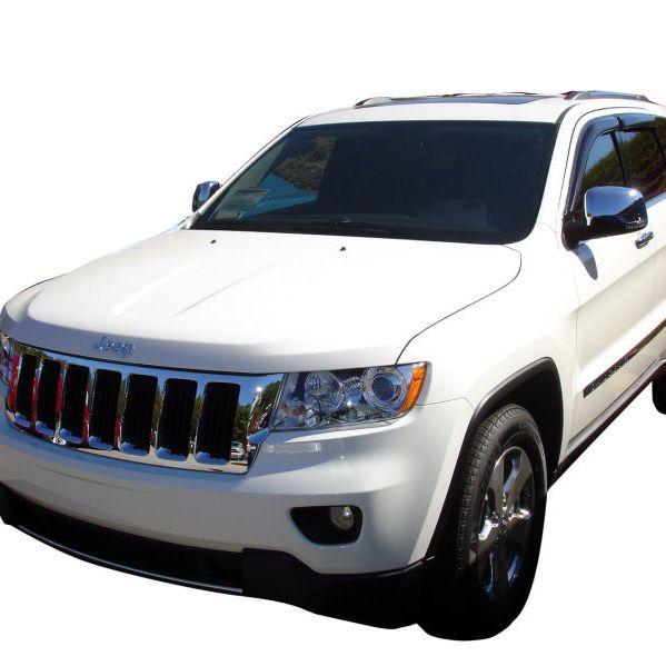 AVS 11-18 Jeep Grand Cherokee Ventvisor Outside Mount Window Deflectors 4pc - Smoke