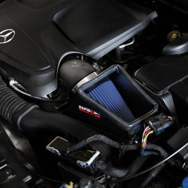 aFe Rapid Induction Pro 5R Cold Air Intake System 14-19 Mercedes-Benz CLA250 L4-2.0L (t) - SMINKpower Performance Parts AFE52-10016R aFe
