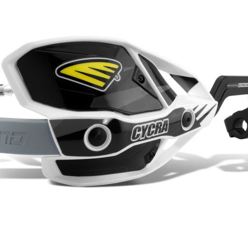 Cycra CRM Ultra 1-1/8 in. Clamp w/White Shields/Black Covers-Hand Guards-Cycra-CYC1CYC-7408-12X-SMINKpower Performance Parts